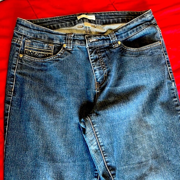 Women’s Christopher & Banks Bedazzled Jeans, Size 10 Average - Picture 1 of 6